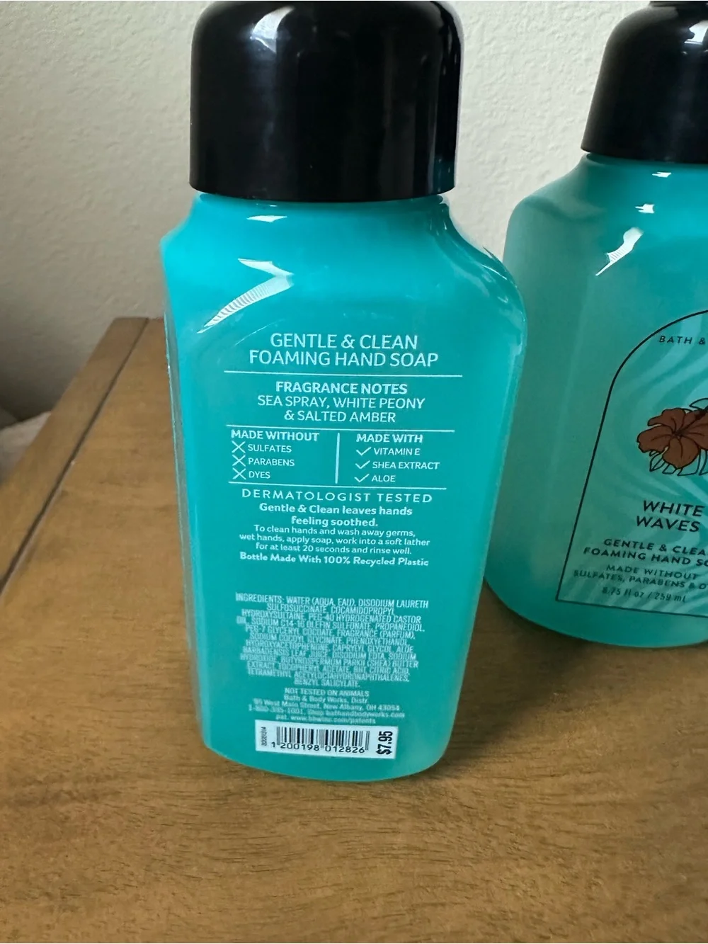 X3 Bath & Body Works White Waves Gentle & Clean Foaming Hand Soaps NEW